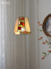 vintage复古蒂凡尼红玫瑰玻璃法式美式餐厅吊灯浪漫卧室吧台灯