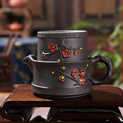 紫砂快客杯茶具套装一壶一杯功夫茶具创意便携办公旅行茶具1人