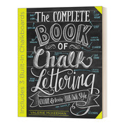 英文原版 精装 The Complete Book of Chalk Lettering 粉笔书写全集 精装 英文版 进口英语原版书籍