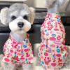 宠物猫咪狗狗衣服，夏季薄款粉色小熊衬衫中小大型犬防掉毛空调服