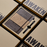 笔下×乐侍腾1917联名礼盒，套装环保笔记本，+咖啡渣签字笔商务送礼