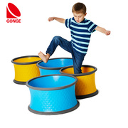 GONGE早教感统玩具平衡滚轮平衡滚筒幼儿园感统器材钻筒