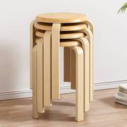 实木凳子家用餐凳高凳中式餐桌木板凳简约圆凳方凳矮凳可叠放