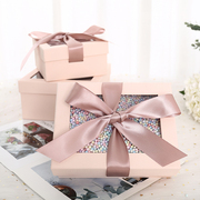 伴手礼物盒透明婚庆大号口红化妆品惊喜结婚盒包装空盒子
