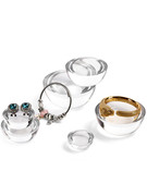 创意圆形亚克力珠宝展示道具透明底座戒指首饰陈列摆件架子
