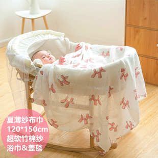 棉布树婴儿纱布浴巾儿童，竹棉夏季薄新生儿宝宝用品洗澡毛巾被盖毯