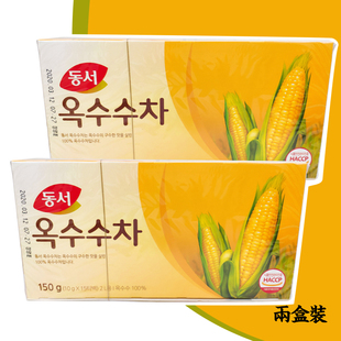 东西玉米茶（两盒）150g*2大包装家庭装韩国进口