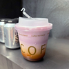 360U型胖胖pet一次性冰美式拿铁咖啡奶茶塑料杯带盖定制外卖商用