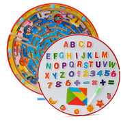 磁性迷宫亲子宝宝写字板儿童益智3-4-6岁女男孩智力运笔走珠玩具
