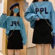 单件套装女装冬季两韩版学生长袖卫衣+半身裙，短裙子件套秋冬