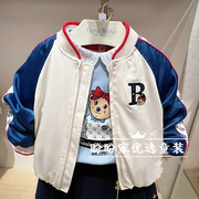 小熊童装22春秋款女童棒球服外套TKJJ221253B