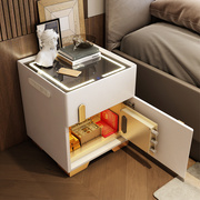 智能床头柜保险箱一体家用防盗现代简约卧室小型轻奢高级感小柜子
