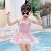儿童泳衣女童泳衣儿童女孩洋气公主3岁4连体游泳衣2023泳装夏