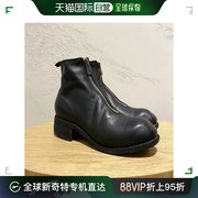 香港直邮guidi黑色，女士中筒靴pl1-softhorse-blkt