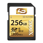 LD 灵动v90内存卡高速UHS-II双芯数码单反存储卡256GBSDHC300MB/S