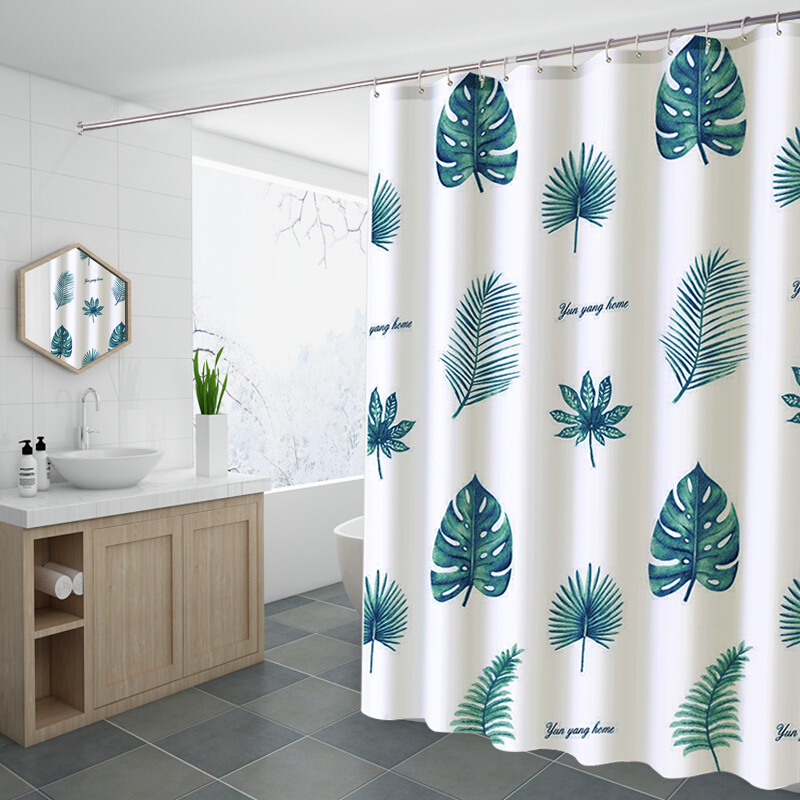 新款北欧浴帘套装免打孔卫生间浴室隔断帘防水布厚防霉挂帘门帘窗|ruв категории семья/личные чистящие средства, ванная приборов/принадлежности для ванной, занавески - от Buy2taobao.com для оказания профессиональной услуги покупки агента Taobao