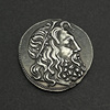 希腊银币饰品纯银古币吊坠双鱼座守护神海王波塞冬古罗马硬币项链