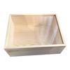 木盒包装 松木盒子长方形 木盒定制 透明玻璃盖木盒 盒