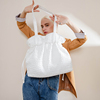 ehooo白色包包女2024夏季小众设计师手提腋下包大容量单肩包