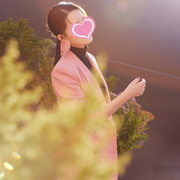 李沁明星同款粉色OL西装外套女小个子2023春秋设计感小众时尚西服