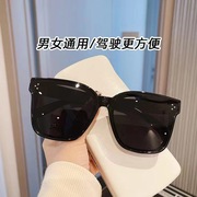 2024三点墨镜方框UV400太阳镜抖音网红男女黑色防紫外线眼镜MZ
