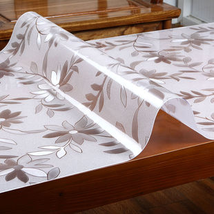 桌布防水防油防烫免洗隔热餐桌垫茶几垫PVC塑料软玻璃水晶板花色