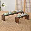 烧桐木茶杯架实木中式桌面置物架收纳架组合茶具展示架紫砂茶壶架