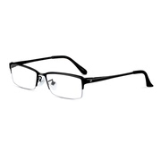 PULAIS普莱斯眼镜架半框纯钛男近视眼镜商务休闲时尚款1850