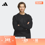 z.n.e.真治愈系列，加绒圆领套头卫衣男装，adidas阿迪达斯轻运动