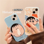 hinlucky搞怪卡通小新阿呆适用苹果13手机壳iphone14promax13promax防摔12软硅胶14pro保护套11情侣创意