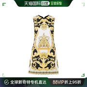 香港直邮潮奢 Versace 范思哲 女士复古巴洛克印花无袖短连衣裙