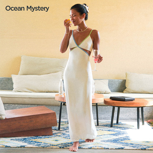 OceanMystery小众设计师沙滩裙女长款度假包臀裙性感泳衣外搭