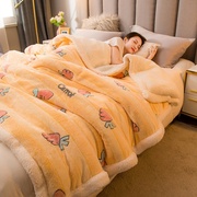 夏季珊瑚绒毛毯子加厚保暖法莱珊瑚绒盖毯子办公室午睡空调毯午休