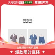 韩国直邮CUBICA 软性天丝短袖两件套女性睡衣 W965 W965