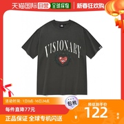 韩国直邮Vision Streetwear短袖男女款木炭灰色创意大logo新潮