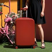 行李箱女高颜值子母密码箱红色，结婚拉杆箱网红学生，耐用旅行箱