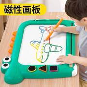 儿童画板家用幼儿磁性写字板宝宝一岁画画磁力涂色3涂鸦2玩具大