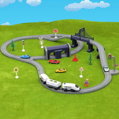 儿童轨道车电动高铁路轨道赛道玩具