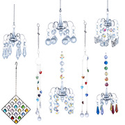 抖音款水晶灯饰球吊坠，挂件亚马逊货源，装饰工艺品尖珠水晶挂件