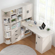 书桌电脑桌台式学习学生家用卧室，书桌书架书柜，组合桌子办公写字桌
