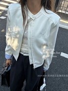 南油欧货2024春HUI+高级感刺绣短外套小个子百搭夹克衫棒球服