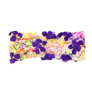 GLEE RAINBOW 紫色花朵蕾丝仙仙女发带头巾发饰