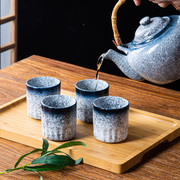 速发日式饭店用餐厅竹柄手提侧把日本大茶壶套装陶瓷单壶泡茶器喝