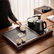 茶盘家用全自动烧水壶，套装简约仿乌金石，托盘大茶台一体功夫茶具