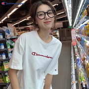 日本卖萌冠军短袖t恤女夏季字母印花体恤宽松运动上衣潮