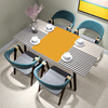 桌垫防水防烫厚pvc餐桌垫家用长方形现代简约茶几桌布防油免洗
