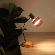 日式实木可换灯泡护眼LED夹子灯床头卧室书架灯学习灯工作台灯E14