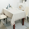 极简轻奢方形桌布布艺现代宜家书房会议，台布茶几家用餐桌布长方形