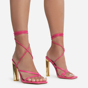 罗马外贸时装简约夹趾绑带超高跟鞋大码凉鞋女 Women Sandals