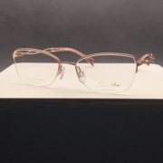 Charmant夏蒙线钛XL2916纯钛半框女款超轻时尚日本高端近视眼镜框
